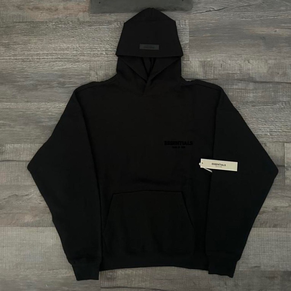 Essentials Classic Black Hoodie